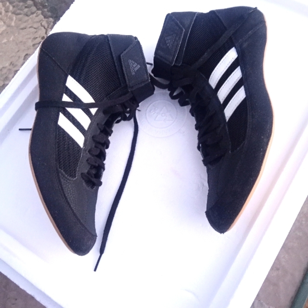 Adidas Wrestling Shoes for Young Men, Barely Used, US 10